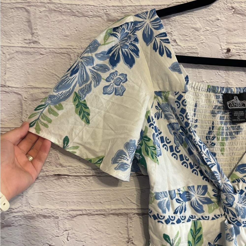 Angie Floral Knotted Mini Dress - Picture 4 of 9